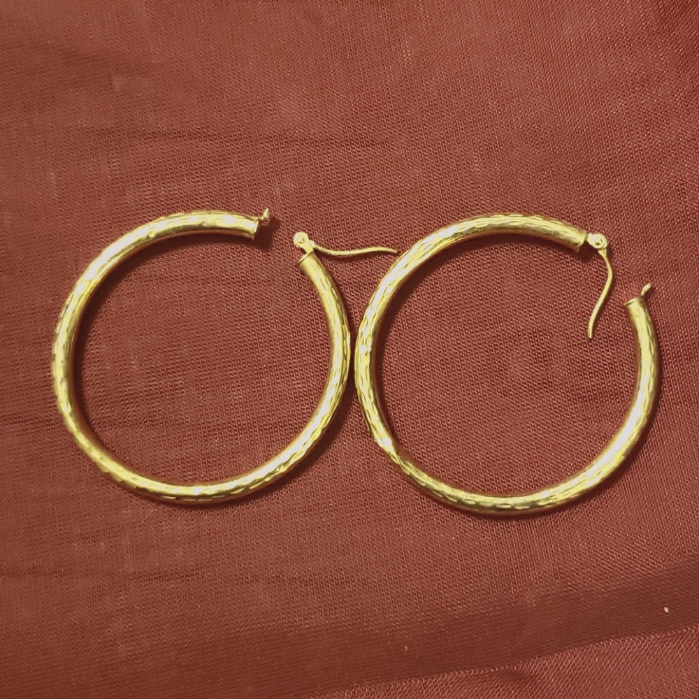 14k hoops